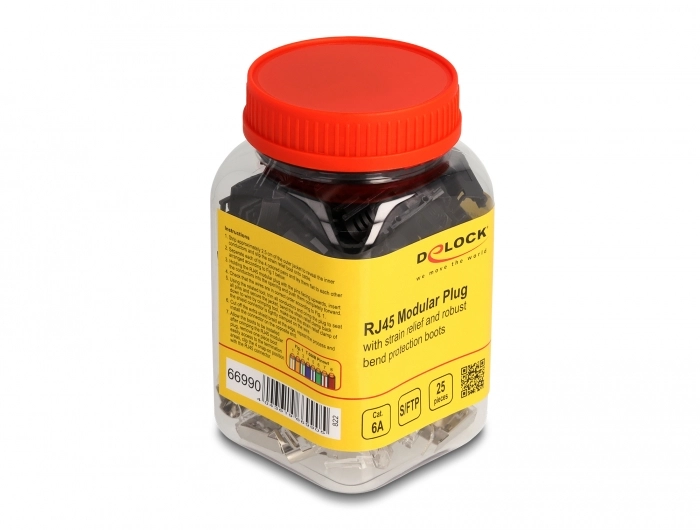 DeLOCK RJ45 Modular plug with strain