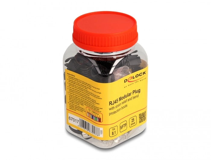 DeLOCK RJ45 Modular Plug with strain
