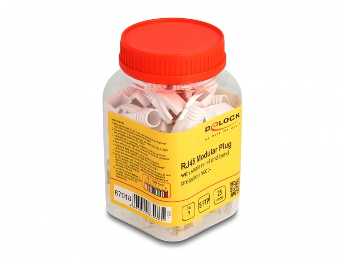 DeLOCK RJ45 Modular Plug with strain