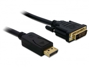 DeLOCK Displayport  DVI 24+1 St/St 2m