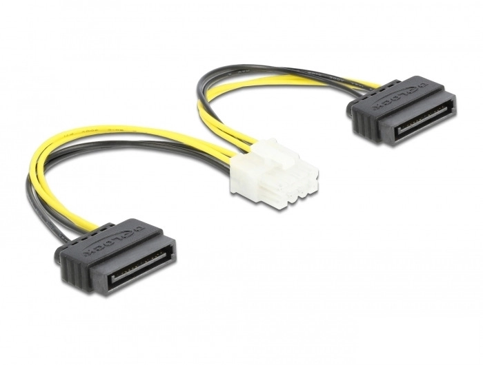 DeLOCK Power cable 2 x 15