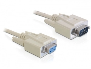 DeLOCK RS-232 3m serial cable Beige
