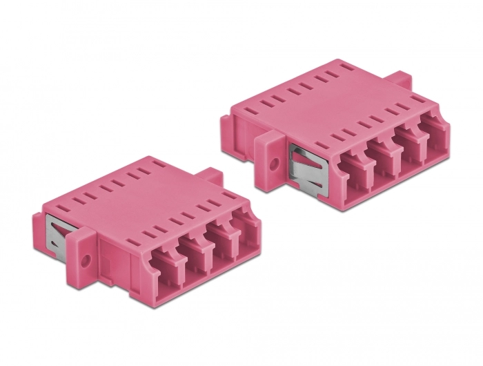 DeLOCK Optical Fiber Coupler LC Quad