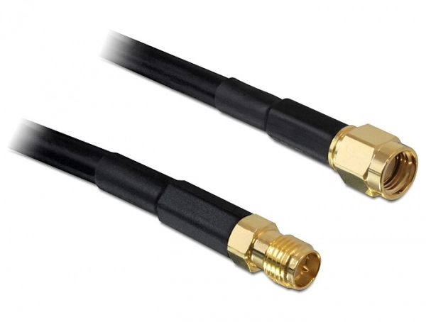 DeLOCK 5m RP-SMA coaxial cable CFD200