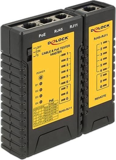 Cable tester RJ45 / RJ12 /