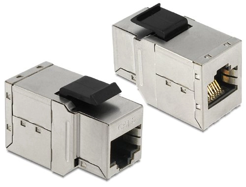 Delock Keystone RJ45 blue-Bu Cat6 metall