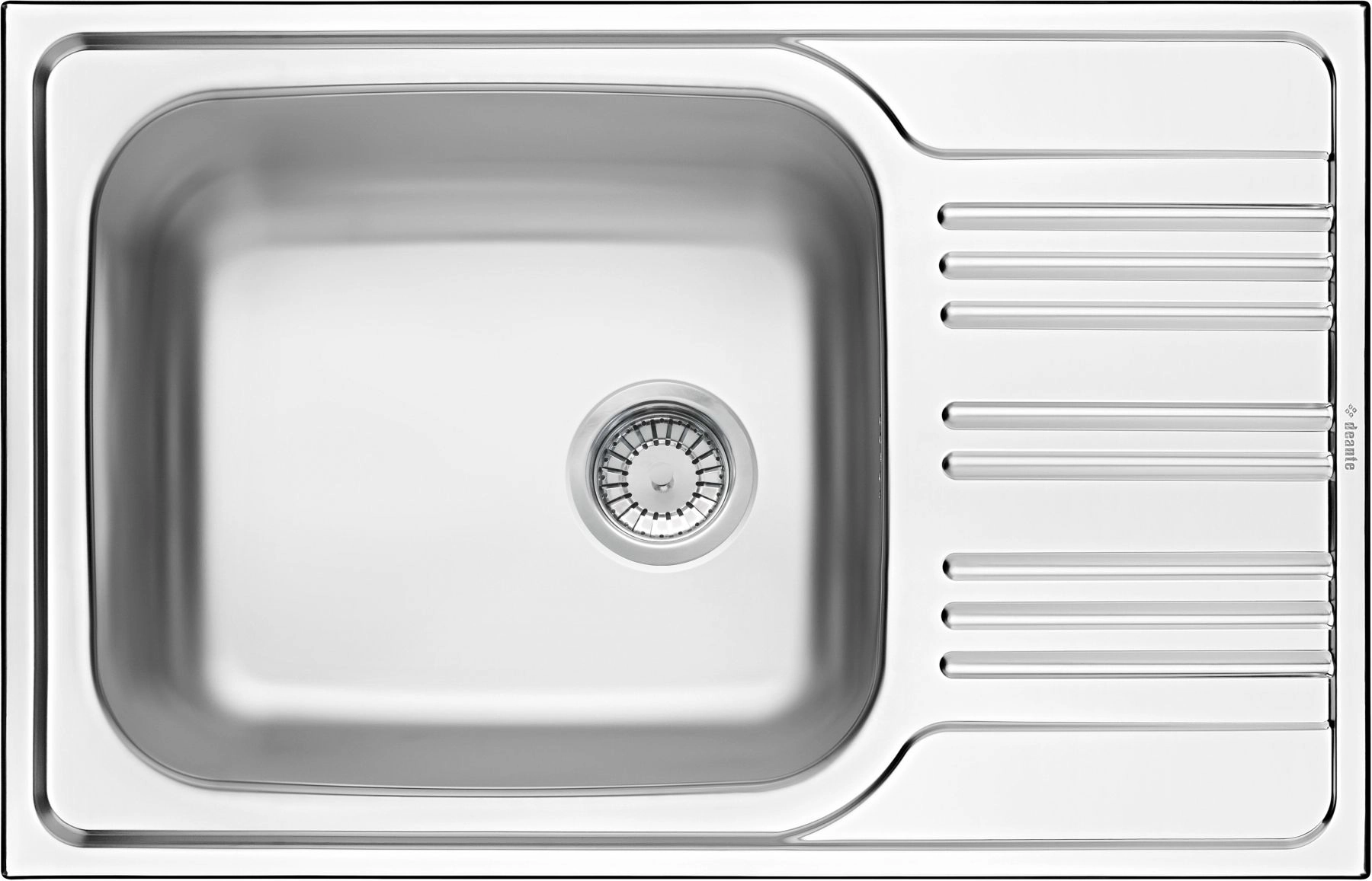 Deante Xylo 1-bowl sink with drainer