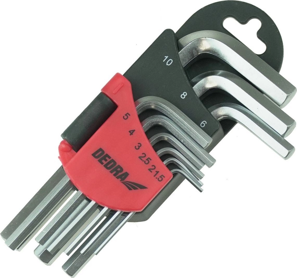 Dedra Hexagon wrenches 1.5-10mm set