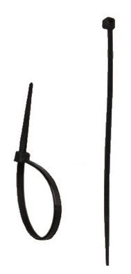 Dedra Opaski zaciskowe nylonowe 9x610mm czarny