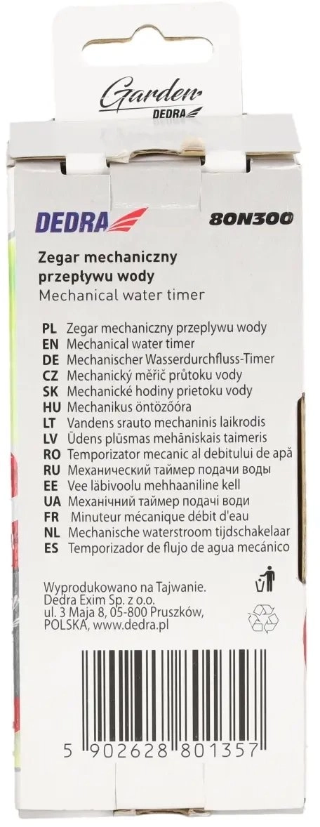 Dedra Mechanical water flow clock 15946863