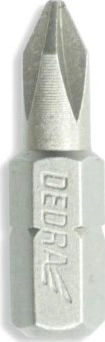 Dedra Końcówki wkrętakowe PH3x25mm 10szt pudełko