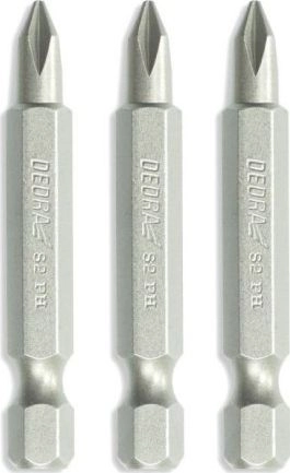 Dedra Phillips screwdriver bit set PH1/2/3x50mm
