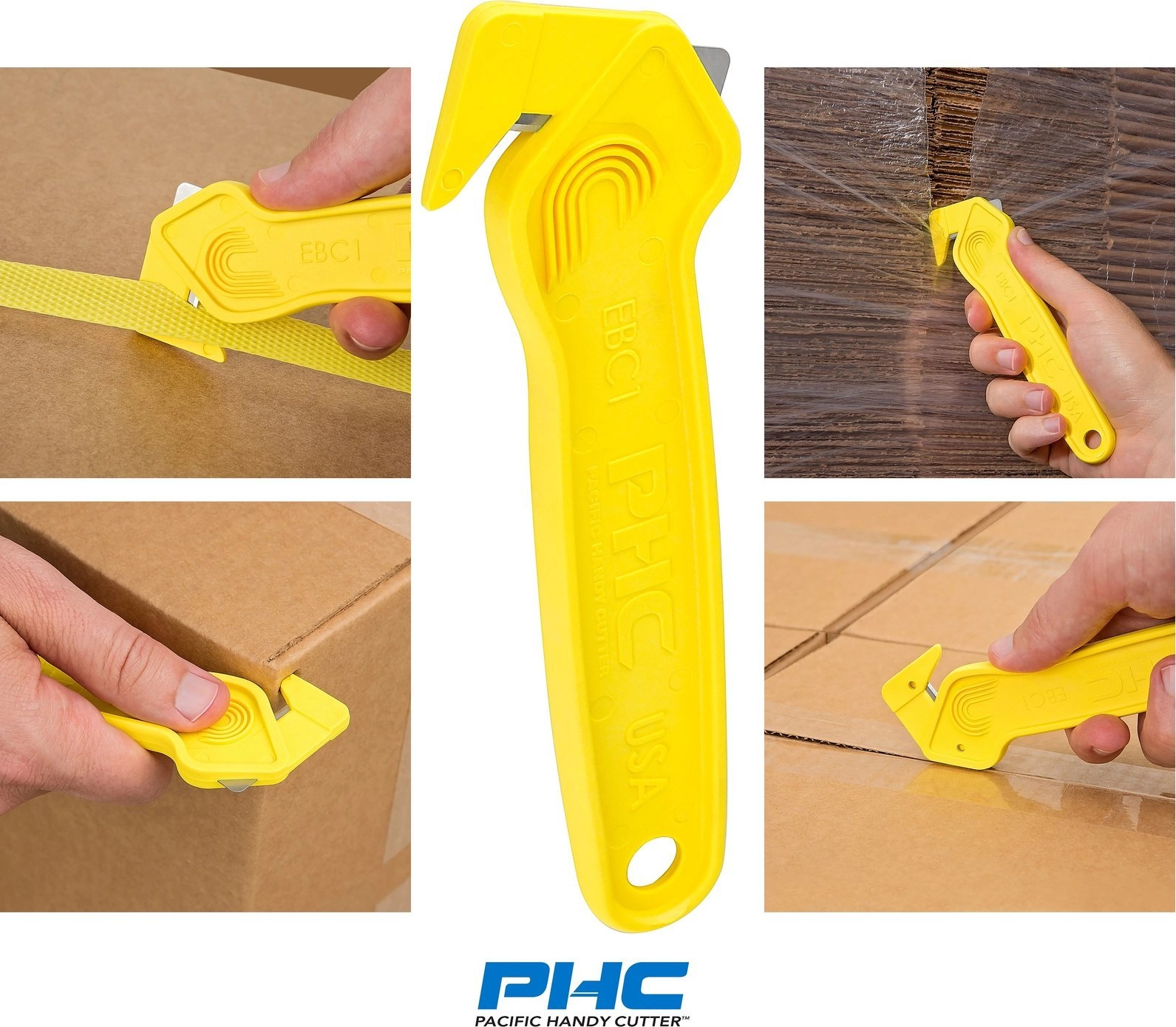 Dedra PHC EBC1 safety knife yellow
