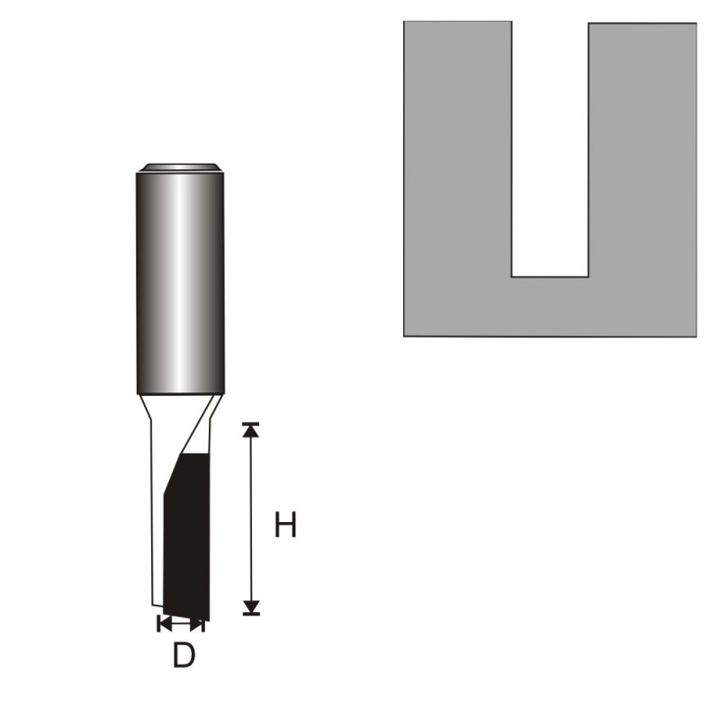 Dedra Frez rowkujący 1-płytkowy T6 11mm