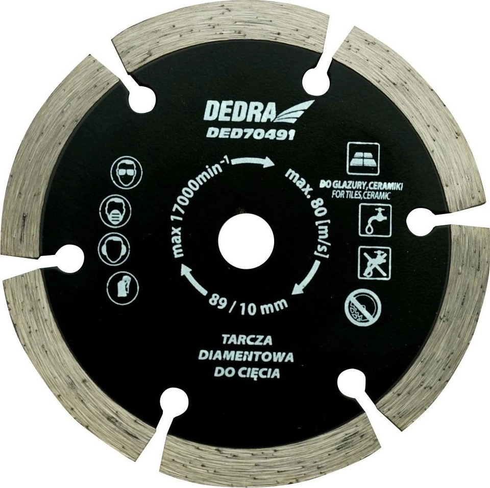 Dedra Diamond disc 89x10x1.2x1.8x7x6T