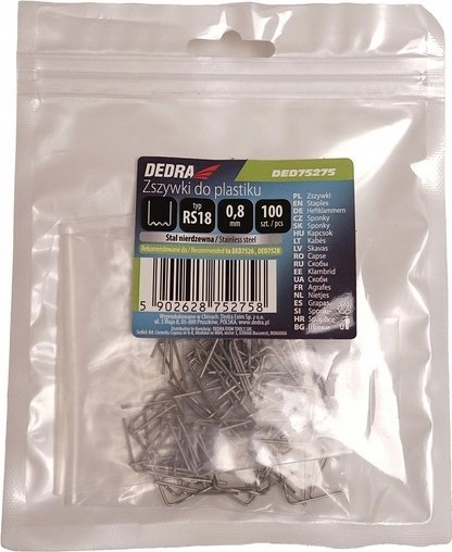 Dedra Plastic staples type RS46 0