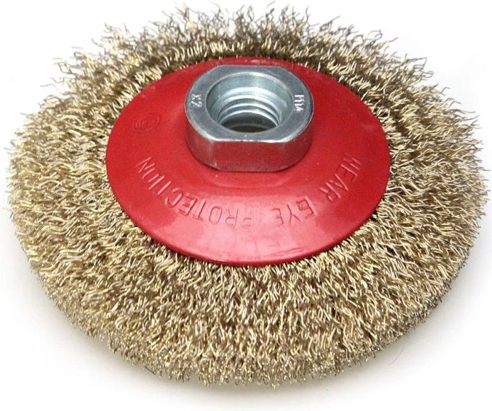Dedra Szczotka druciana tarczowa mosiądzowana 115mm