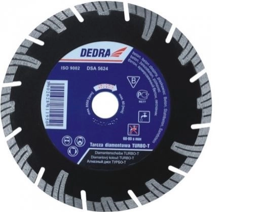 Dedra Tarcza diamentowa Turbo-T do cięcia