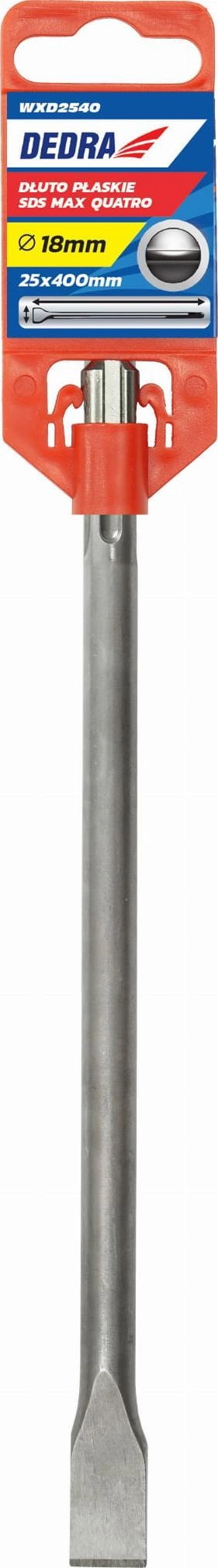 Dedra Dłuto płaskie SDS MAX 25x18x400mm