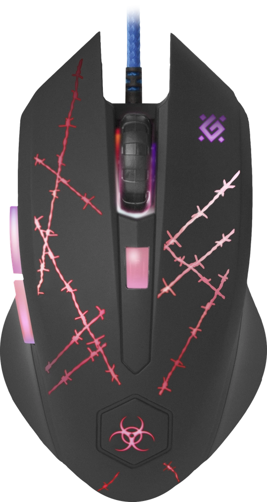 Defender Forced GM-020L mouse Gaming Ambidextrous