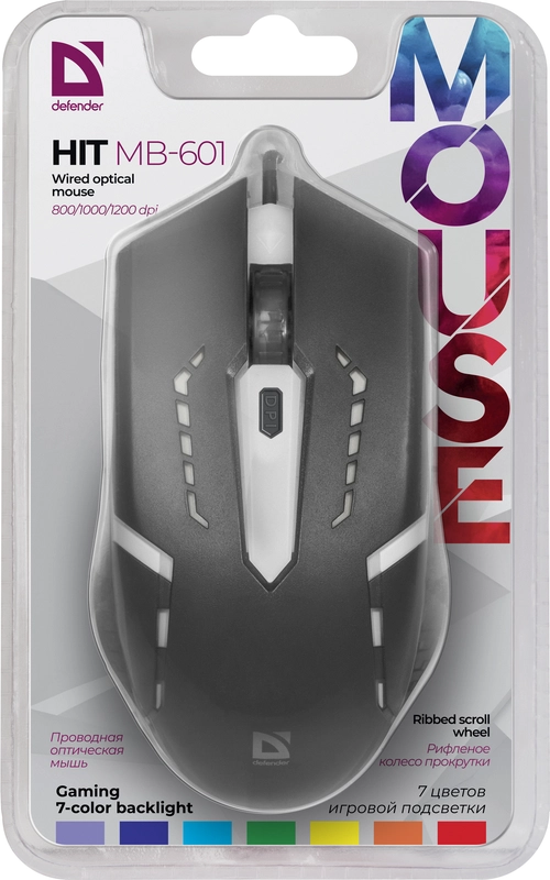 Defender HIT MB-601 mouse Gaming Ambidextrous