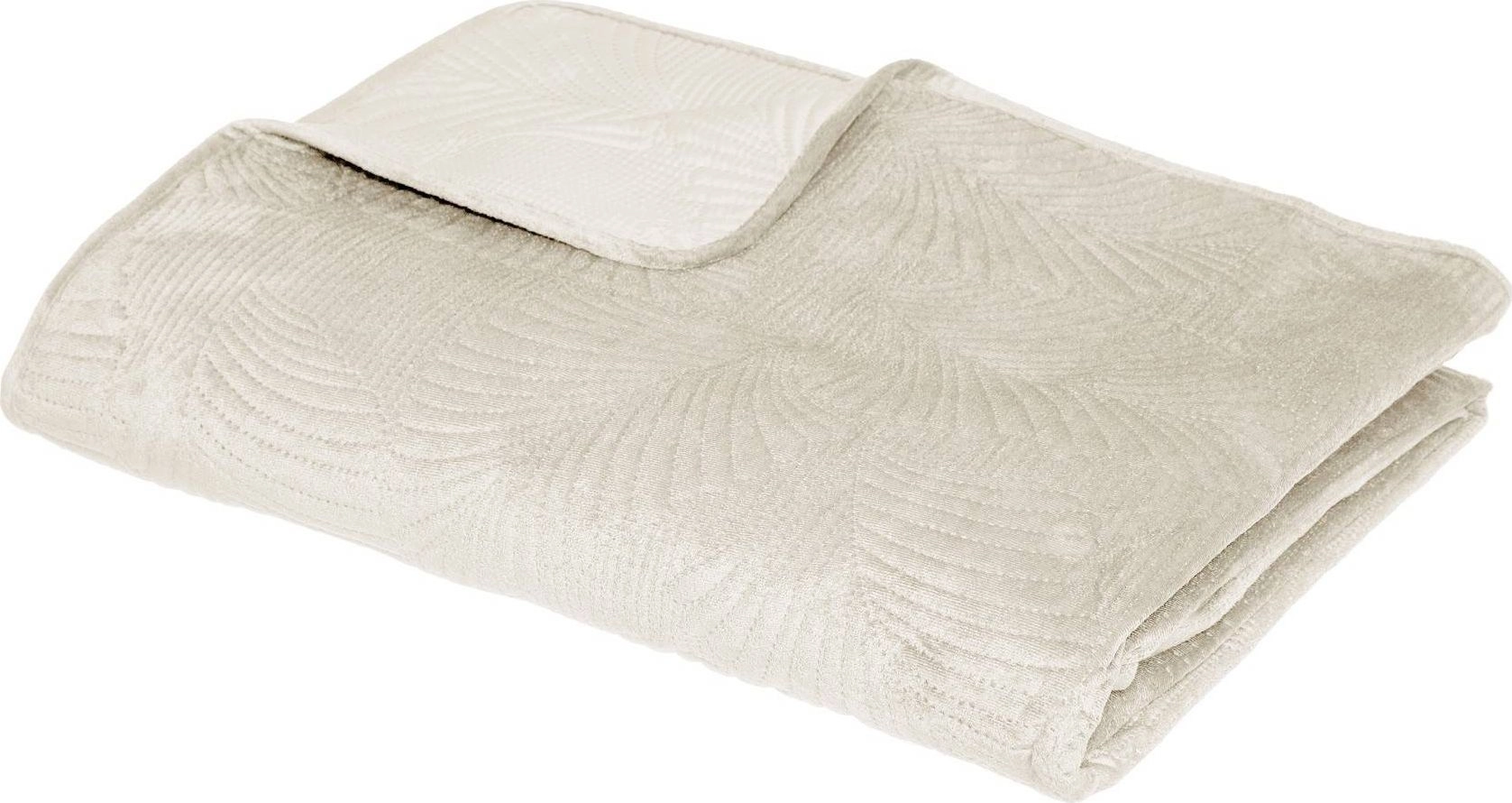 Dekoracja domu Leaf Ivory Bedspread 240x260