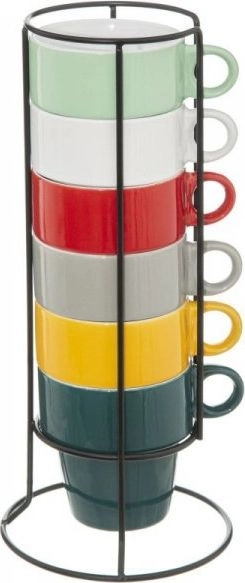 Dekoracja domu Komplet 6 filiżanek Colorama