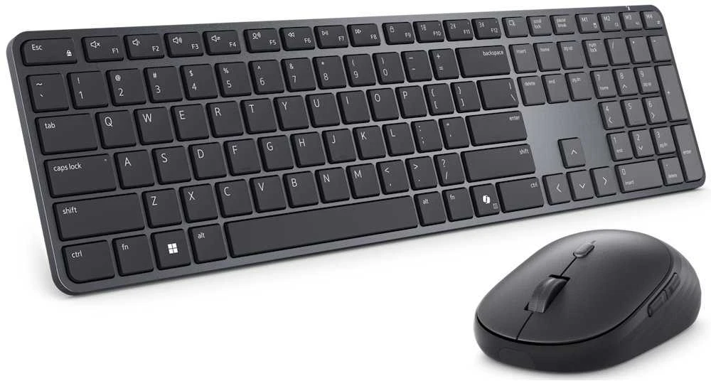 DELL Pro 7 Slim KM726 tastatūra Pele iekļauta Mājas/Biroja RF bezvadu sakari + Bluetooth QWERTY US International Melns