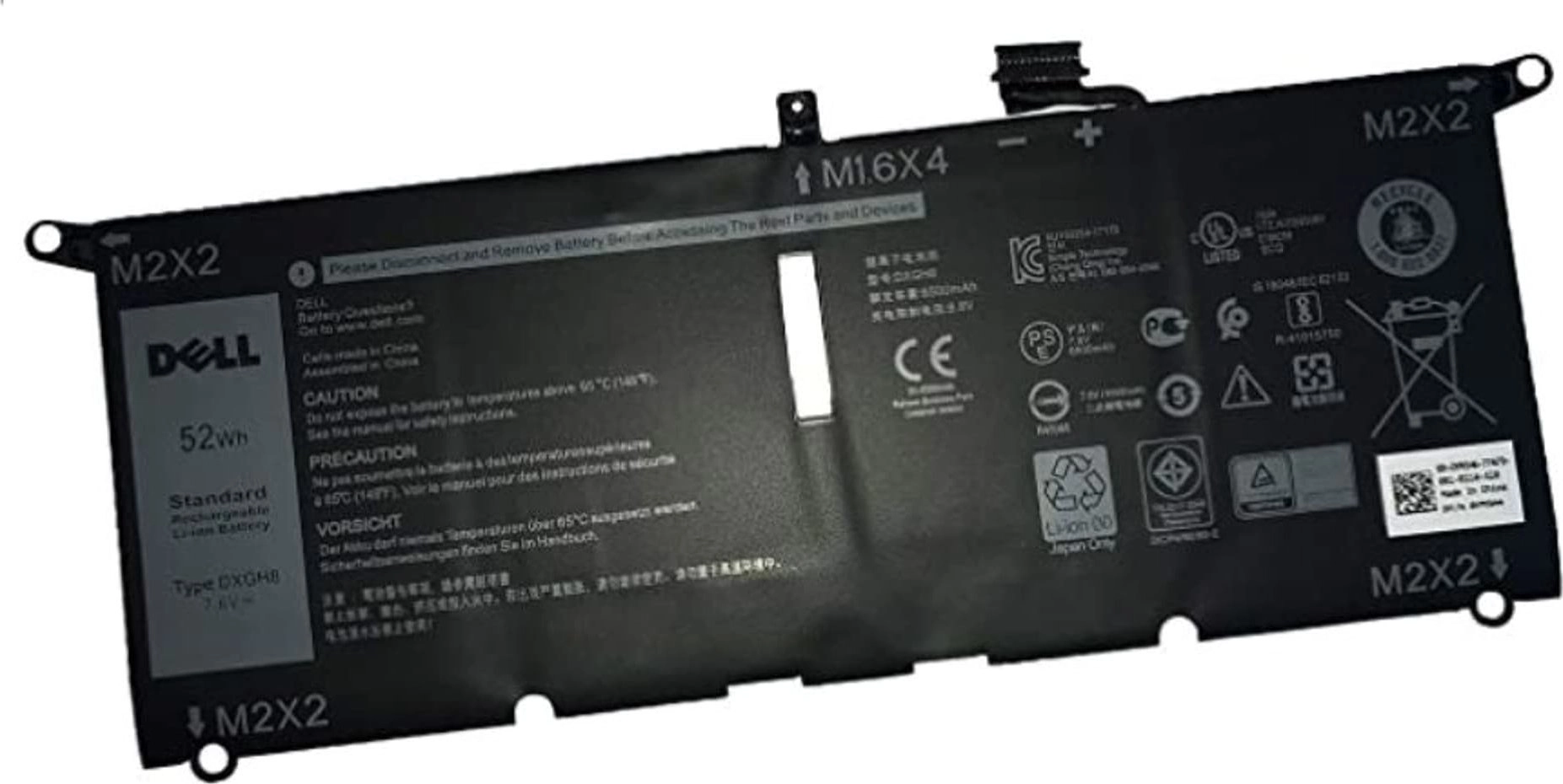 Bateria Dell Battery 52 WHR 4