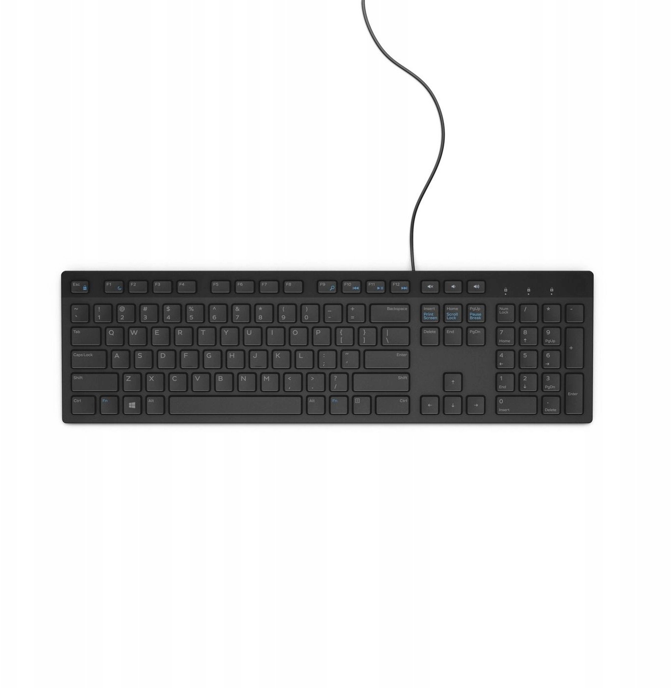 DELL KB216 tastatūra Universāls USB QWERTY Dāņu Melns