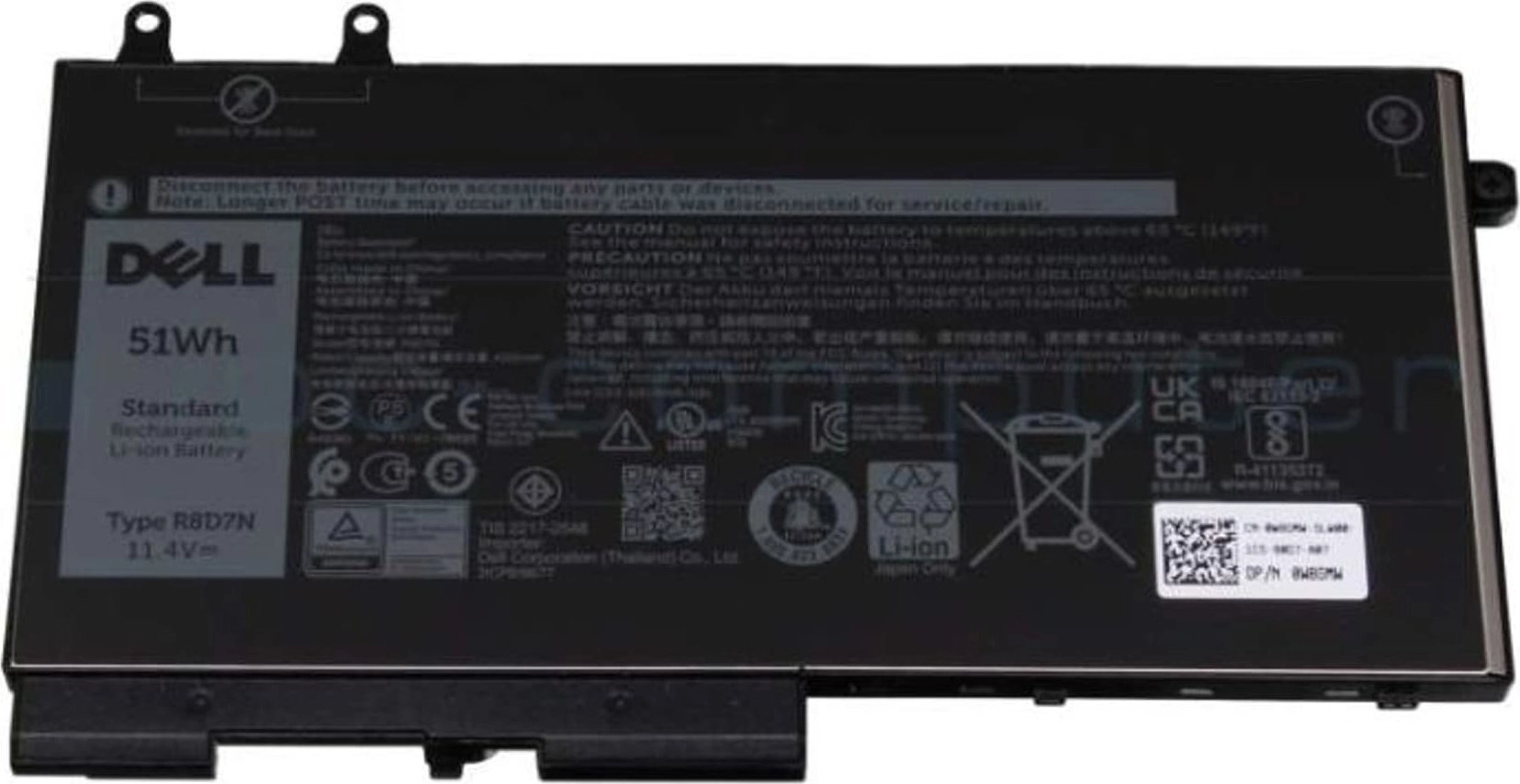 Bateria Dell Battery 51WHR 3 Cell