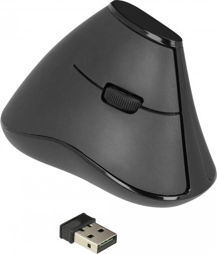 Delock ergonomic vertical optical 5-button mouse