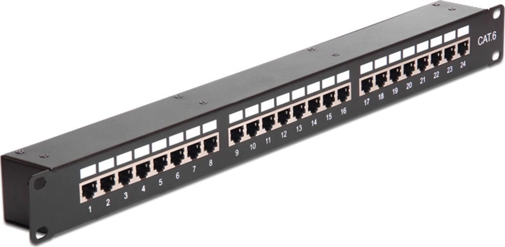 DELOCK 19" patch panel 24-port Cat6