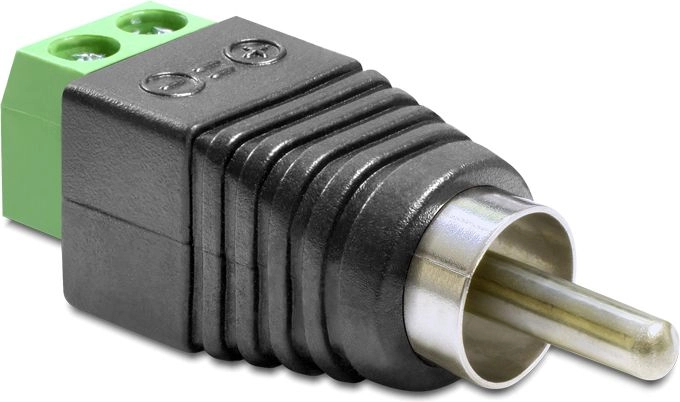 Delock Adapter Cinchstecker Terminalblock 2 Pin
