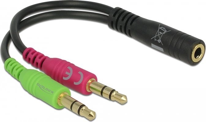 DELOCK Klinke Adapter 3 5mm 4pin