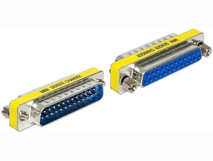 DELOCK Adapter D-Sub25 - D-Sub25 St/Bu