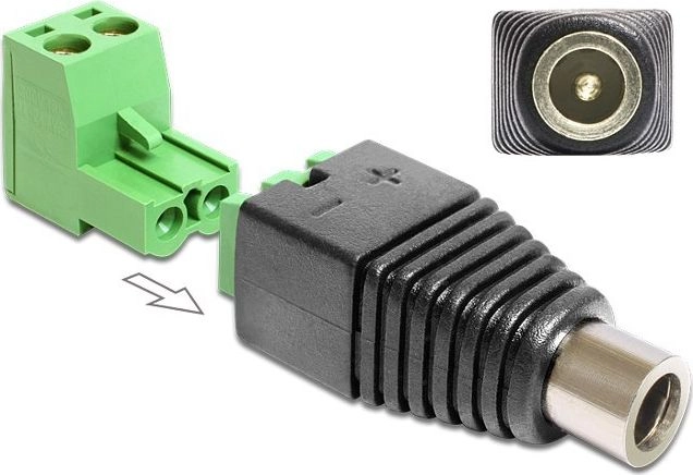 DELOCK Adapter Terminalblock 2Pin - DC