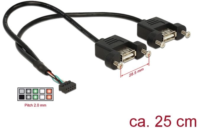 Delock cable USB 2.0 header
