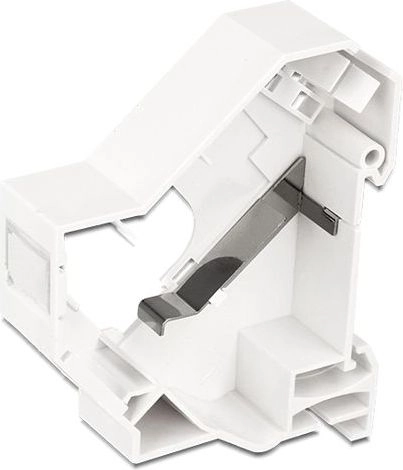 Keystone holder for DIN rails with