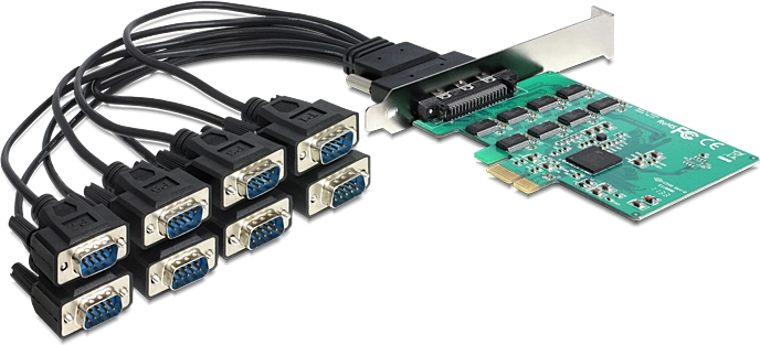 DELOCK PCI Expr Card 8x D-Sub9