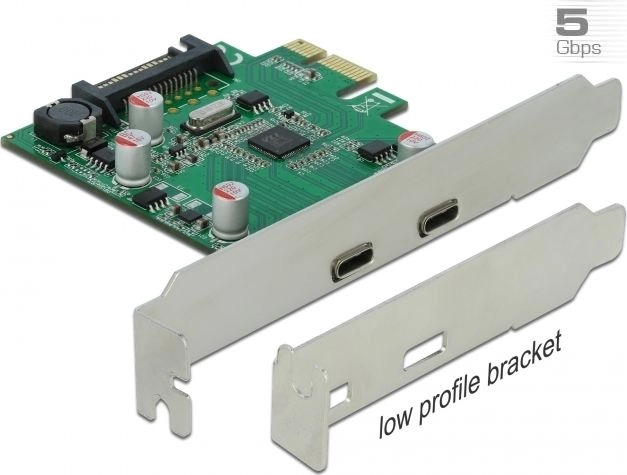 Delock PCIe x1 Card (2x USB