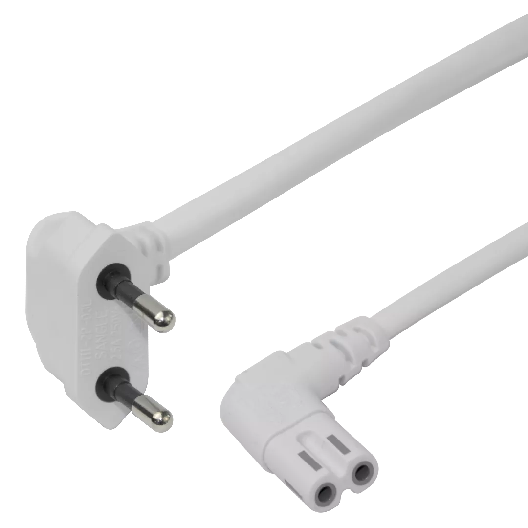 Deltaco 1902295 power cable White 1