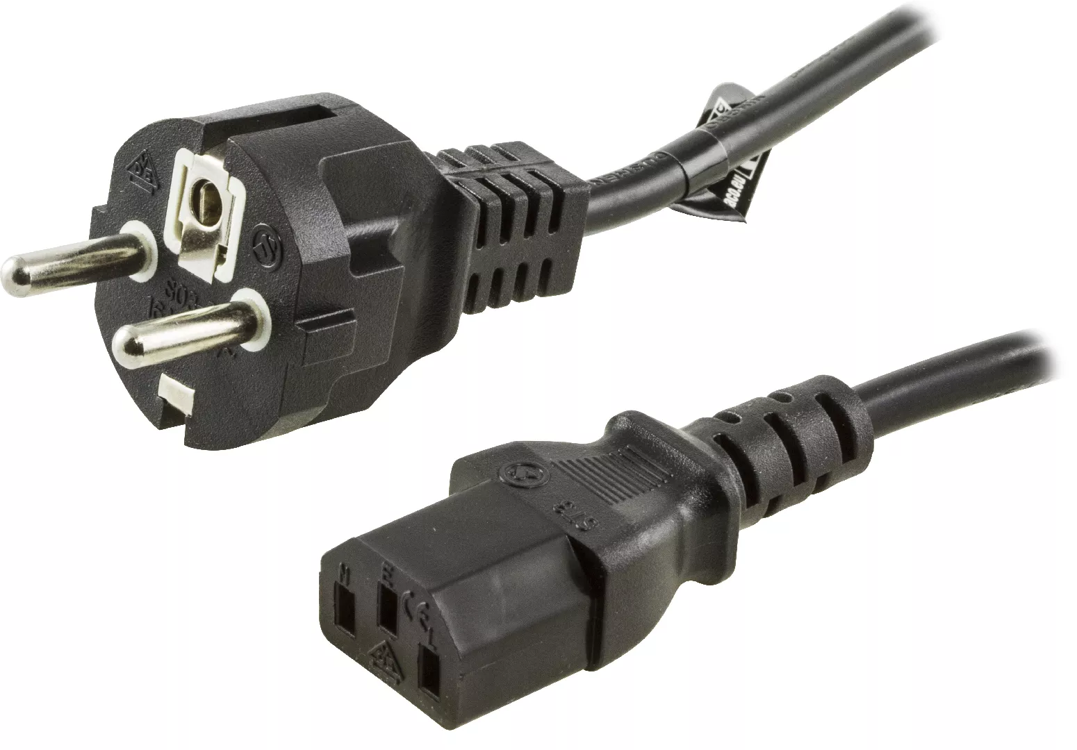 Deltaco DEL-109M-50 power cable Black 0