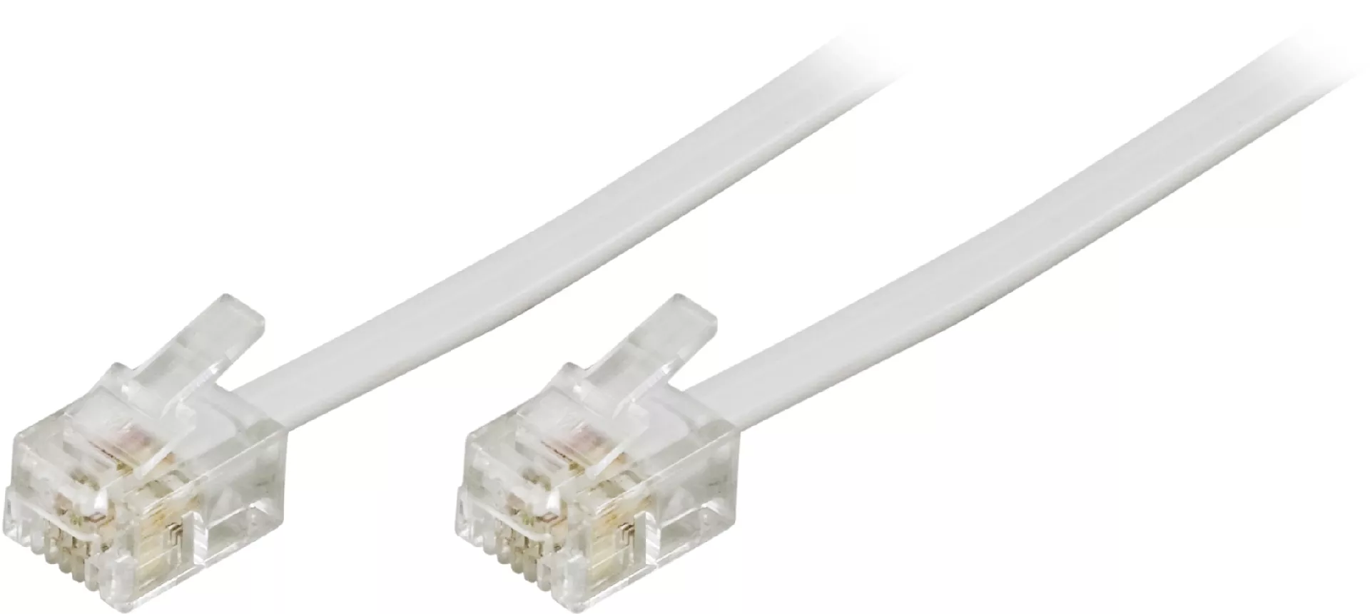 Deltaco DEL-161F telephone cable 5 m