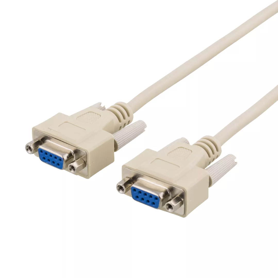 Deltaco DEL-25 serial cable Beige 2