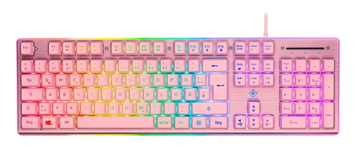 Deltaco GAM-021-RGB-P-DE keyboard Gaming USB QWERTZ