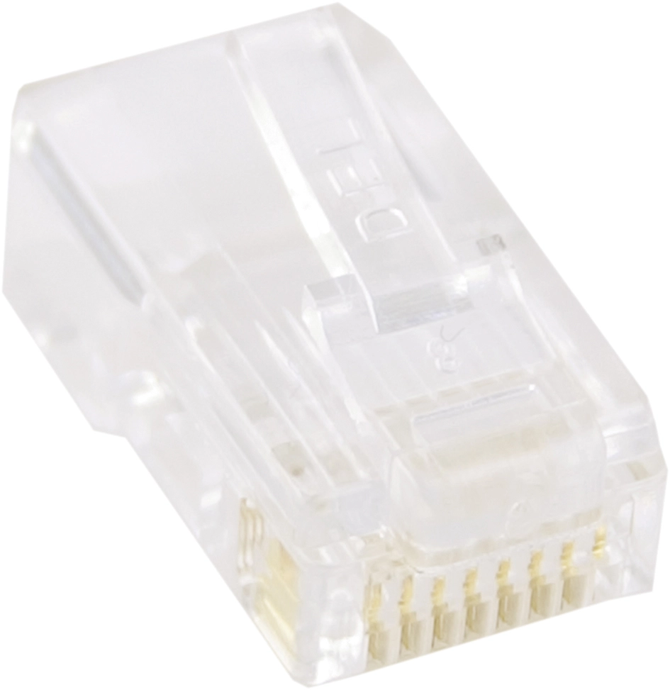 Deltaco MD-3 wire connector RJ45 Transparent