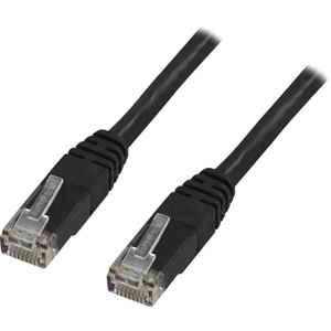 Deltaco UTP Cat5e networking cable Black