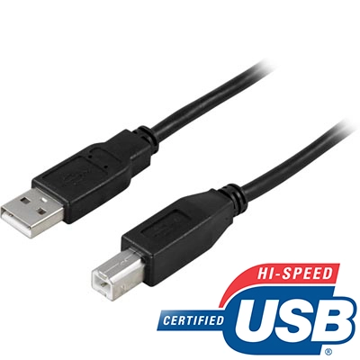 Deltaco USB-230S USB cable 3 m