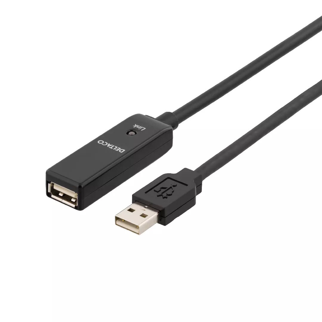 Deltaco USB Extension Cable  10m USB
